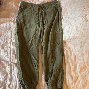 Olive joggers